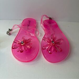 NWD Betsey Johnson Sarai Jelly Sandals Womens sz 39